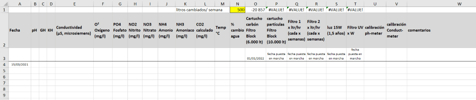 Descargar la hoja de seguimiento para acuario