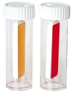 slide de medición de patógenos en líquido